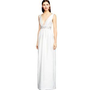 J Crew Annabelle Wedding Dress Gown Formal Crystal Size 0